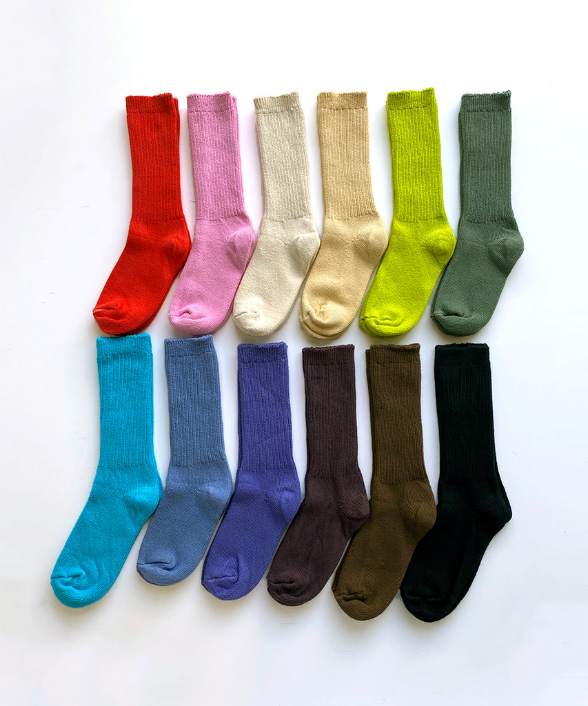 dyed cotton socks all colours