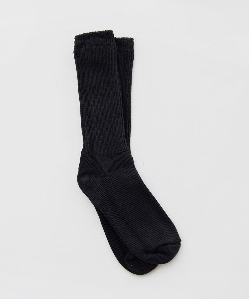 Dyed cotton socks black