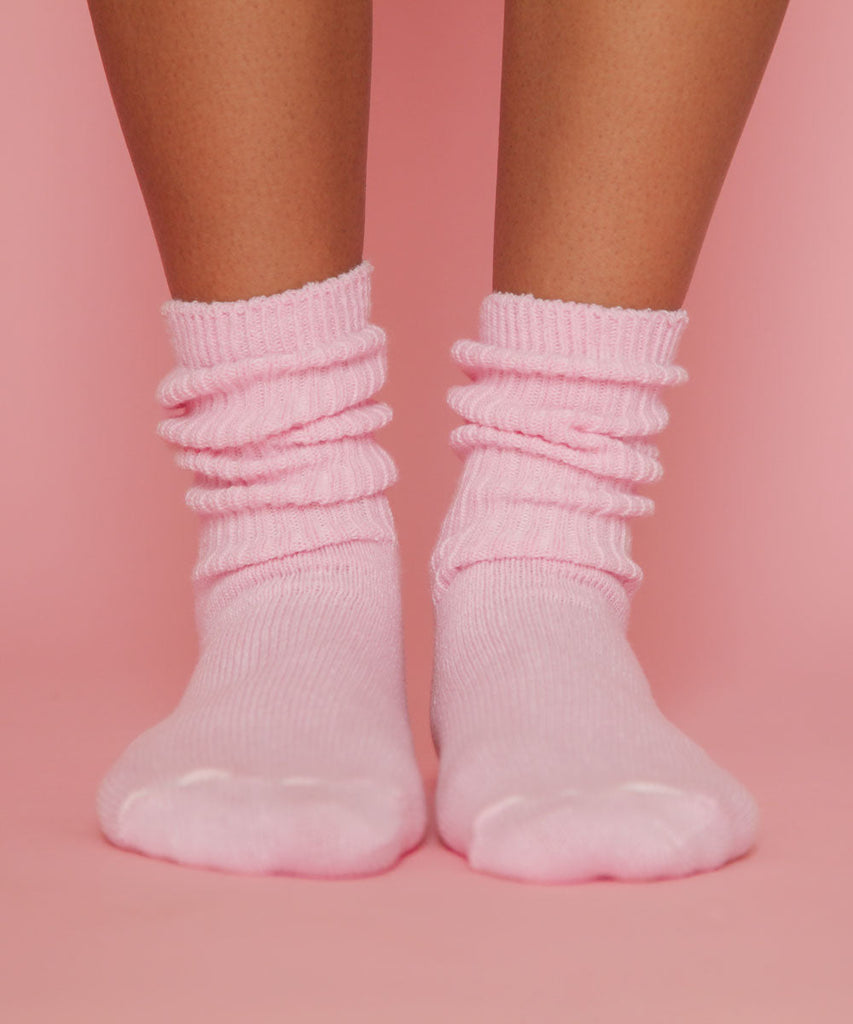 Dyed cotton socks carnation pink