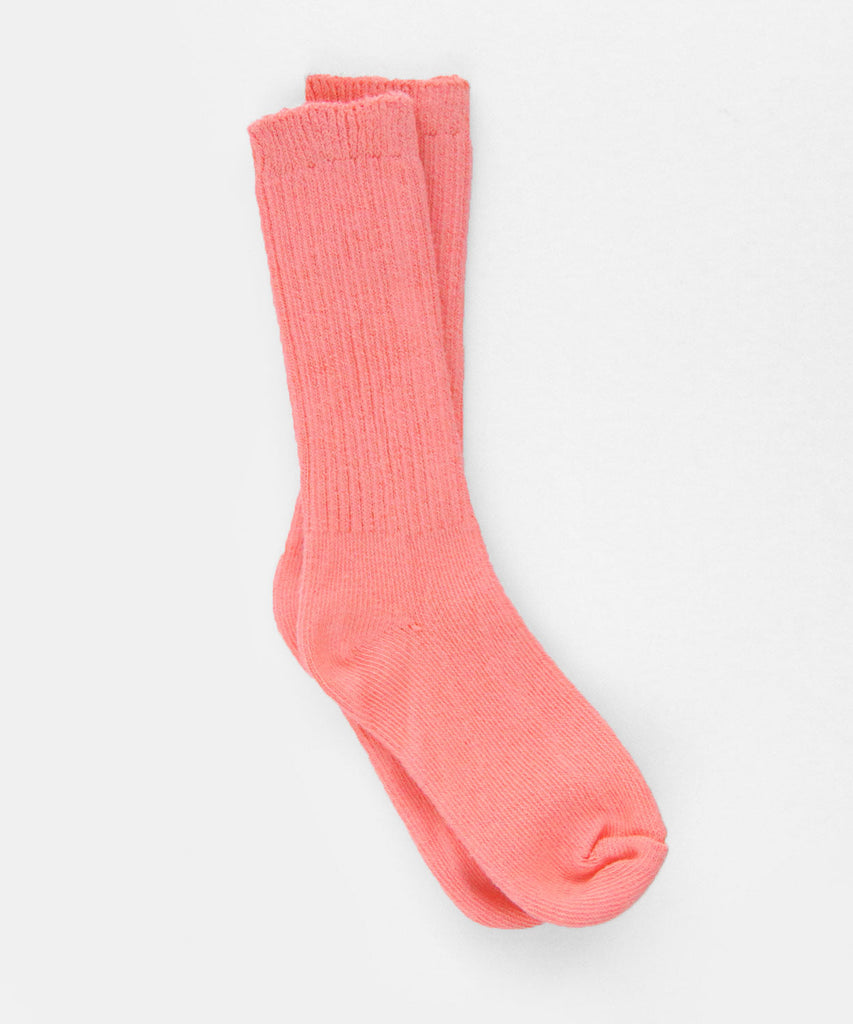 Dyed cotton socks grapefruit pink