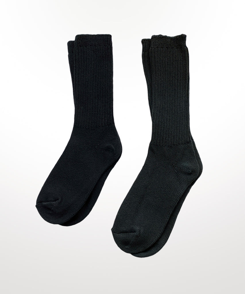 dyed cotton socks black