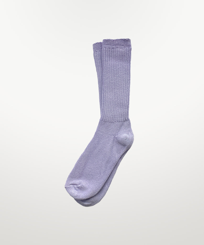 dyed cotton socks lavender