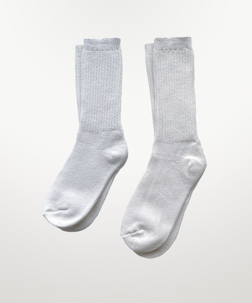 dyed cotton socks white