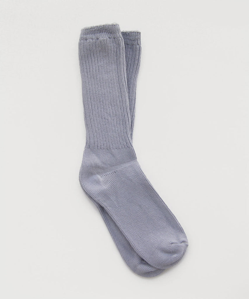 Dyed cotton socks peri grey
