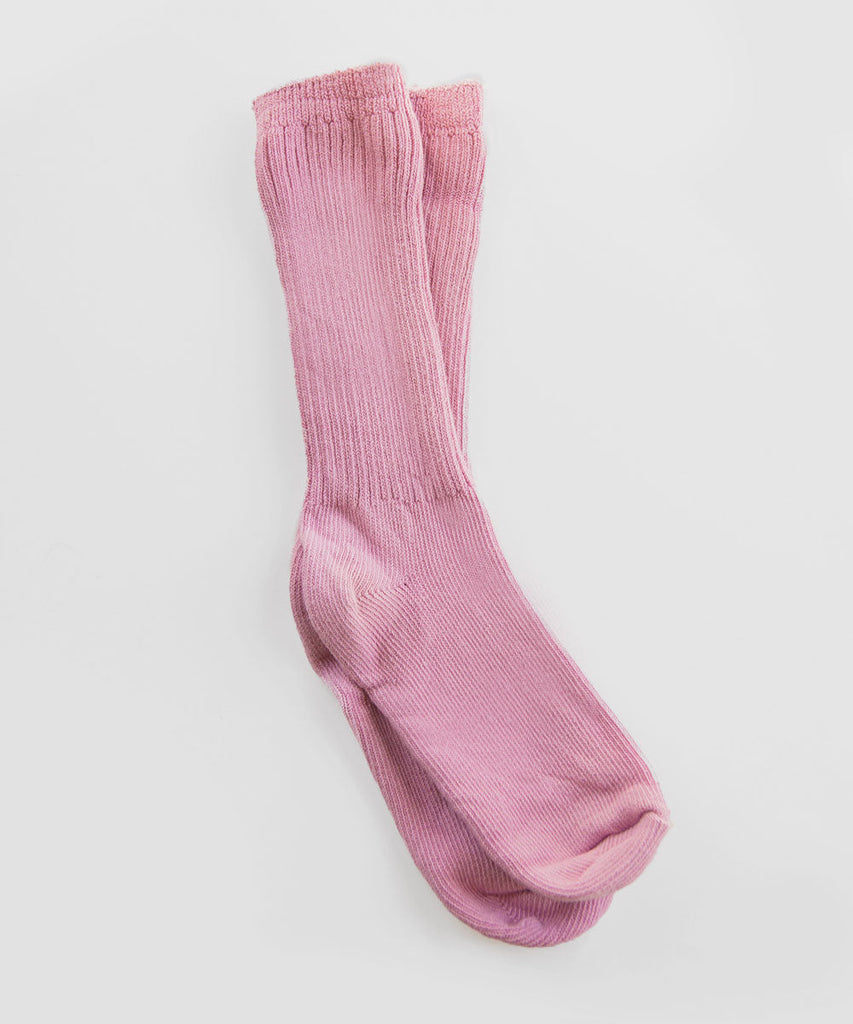 Dyed cotton socks smoothie pink