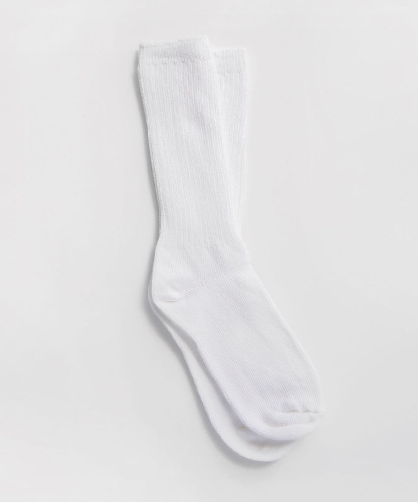 Dyed cotton socks white