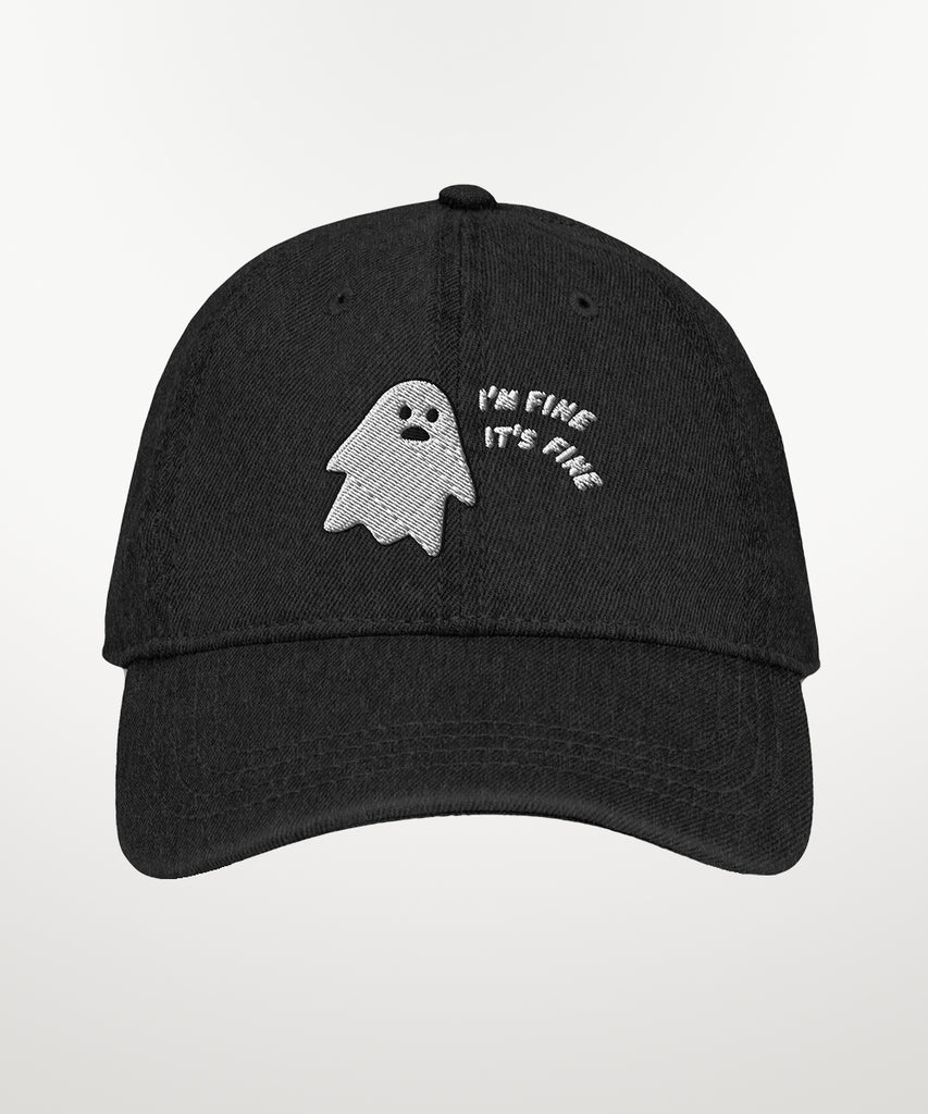 It's fine I'm fine ghost hat denim black