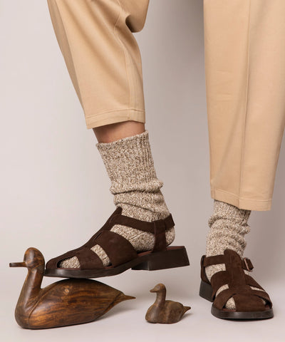 Thick Cotton Socks | Sand Mix