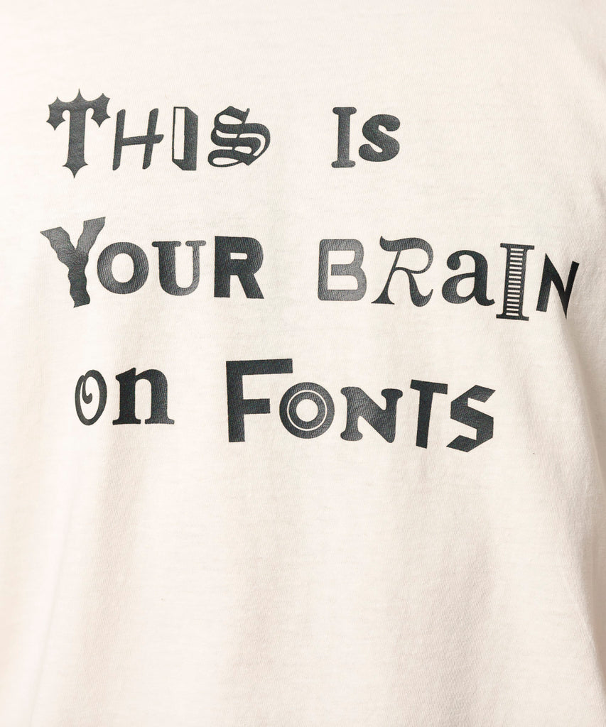 natural cotton unisex tee fonts graphic